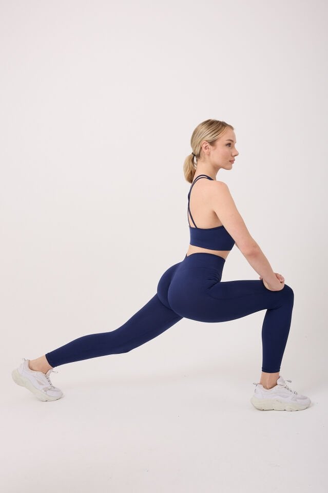 Aura Arkası Toplamalı Toparlayıcı Etkili Yüksek Bel Seamless Tayt