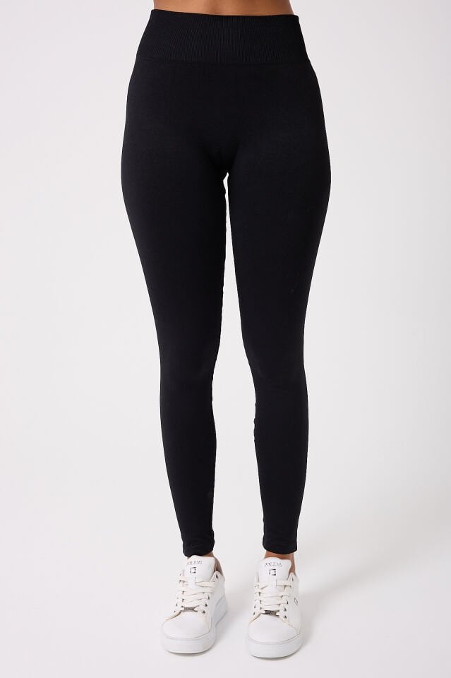 Aura Arkası Toplamalı Toparlayıcı Etkili Yüksek Bel Seamless Tayt