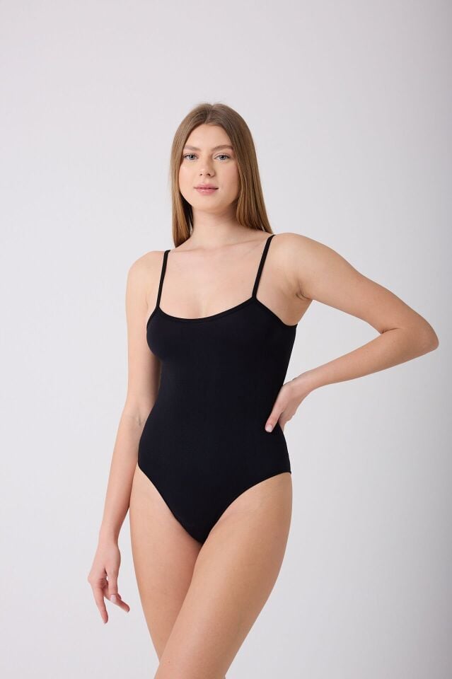 İnce Askılı Agraflı Body