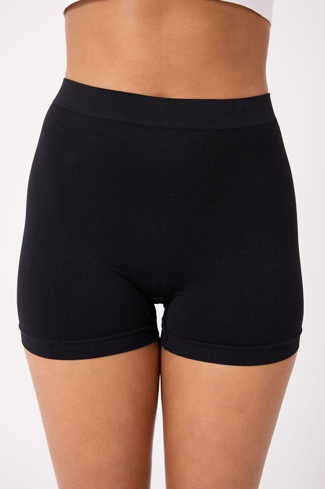 3'lü Kadın Dikişsiz Basic Boxer