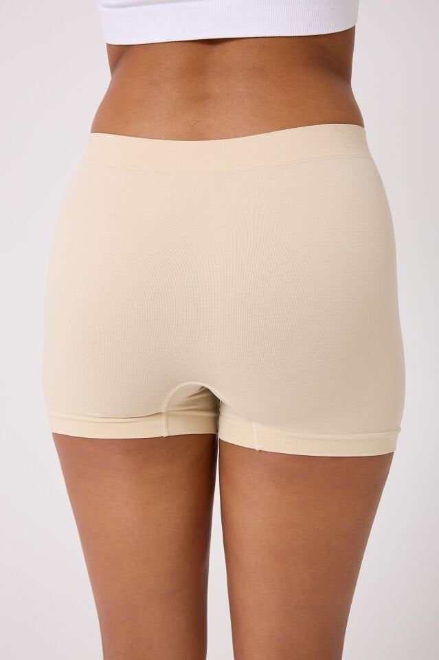 3'lü kadın seamless boxer