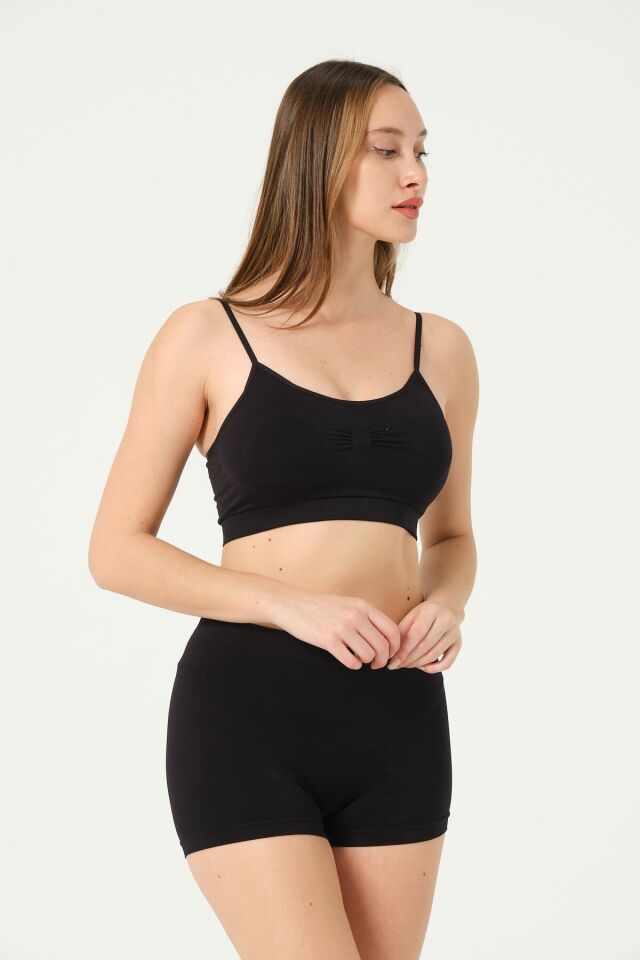 3'lü kadın seamless boxer