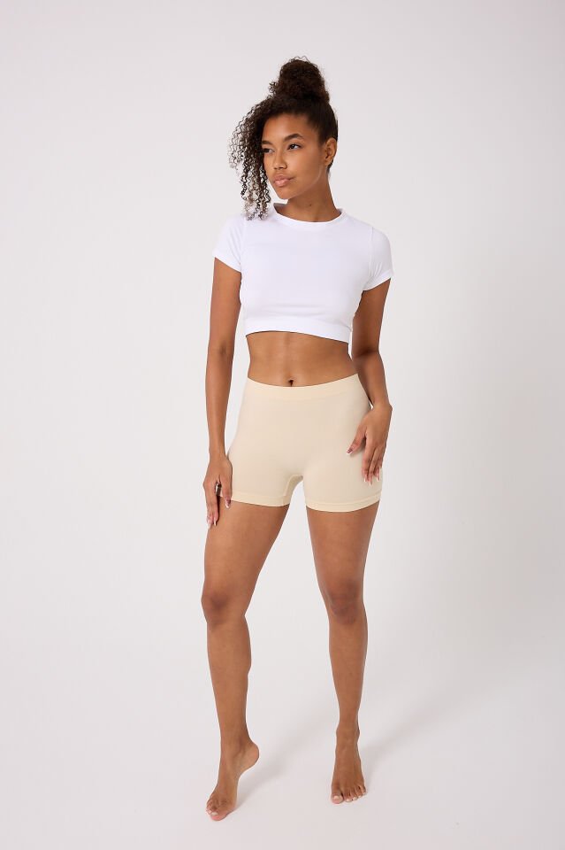 3'lü kadın seamless boxer