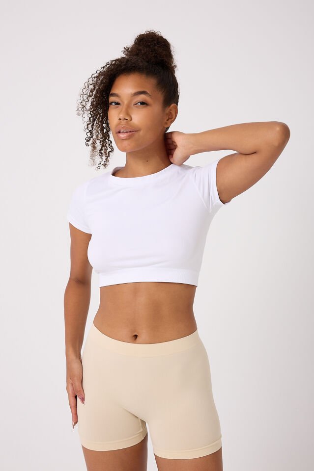 3'lü kadın seamless boxer