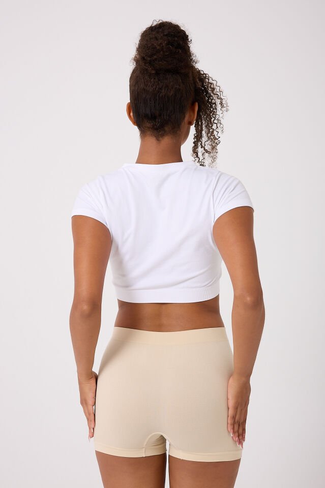 3'lü kadın seamless boxer