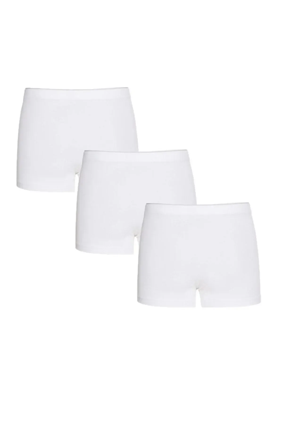 3'lü kadın seamless boxer