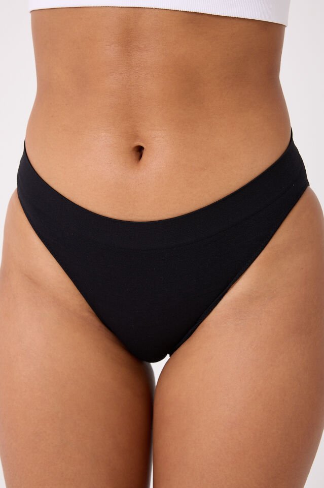 3'lü Kadın Dikişsiz Basic Slip Külot