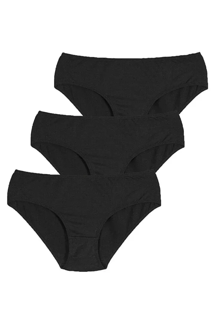 3'lü kadın slip külot