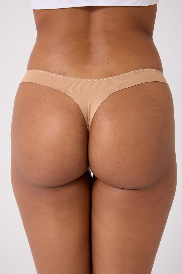 3'lü Lazer Kesim String Tanga Hayalet Tanga