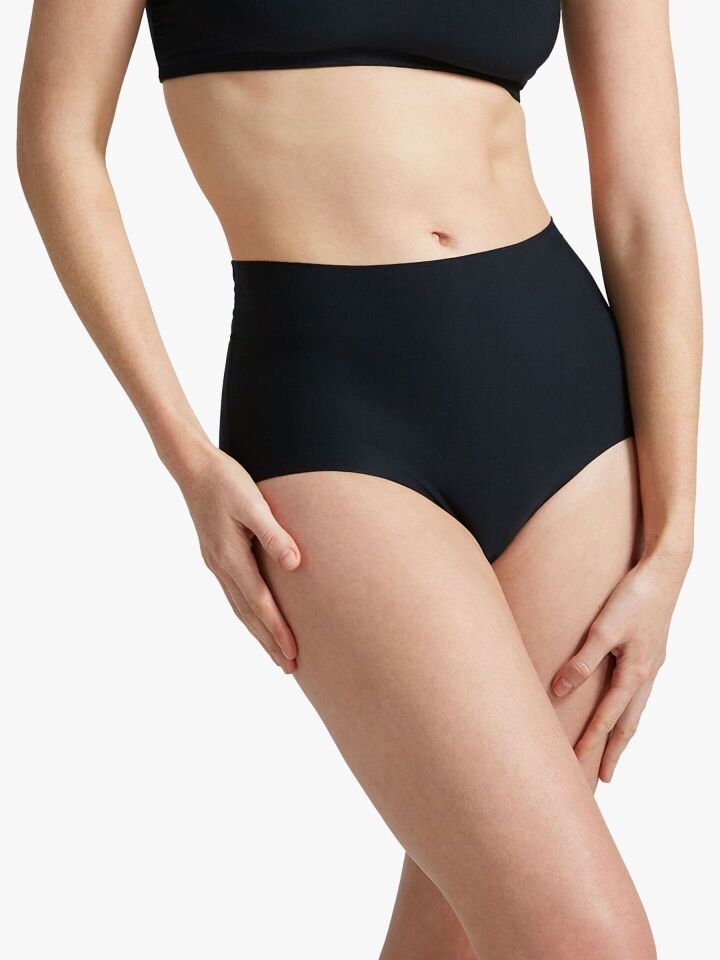 3'lü Lazer Kesim Yüksek Bel Bato Slip Külot Hayalet Külot