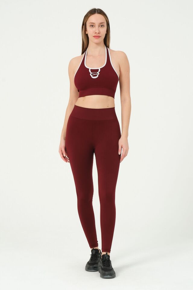 Boyundan Geçirmeli Crop Top Seamless