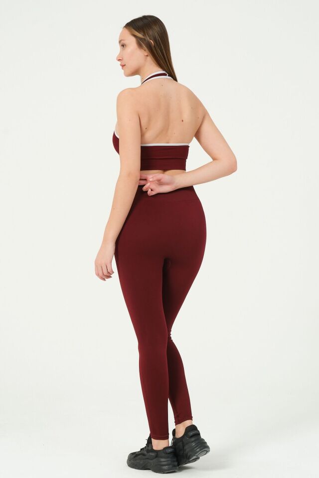 Boyundan Geçirmeli Crop Top Seamless