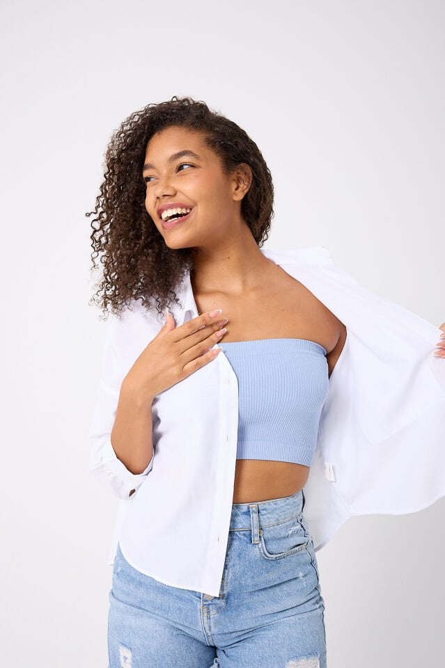 Straplez Crop Top
