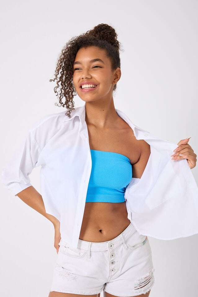 Straplez Crop Top