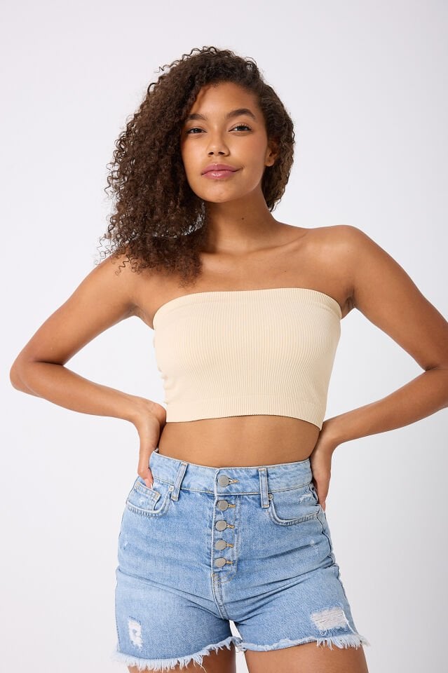 Straplez Crop Top