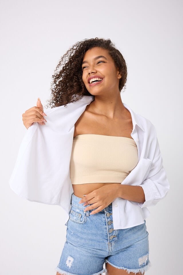 Straplez Crop Top