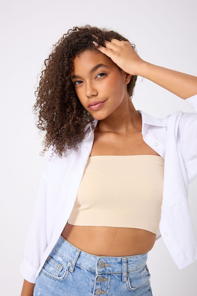 Straplez Crop Top