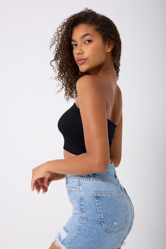Straplez Crop Top