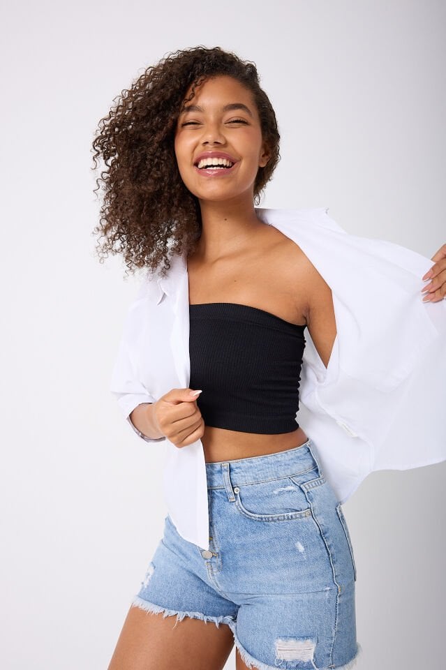 Straplez Crop Top