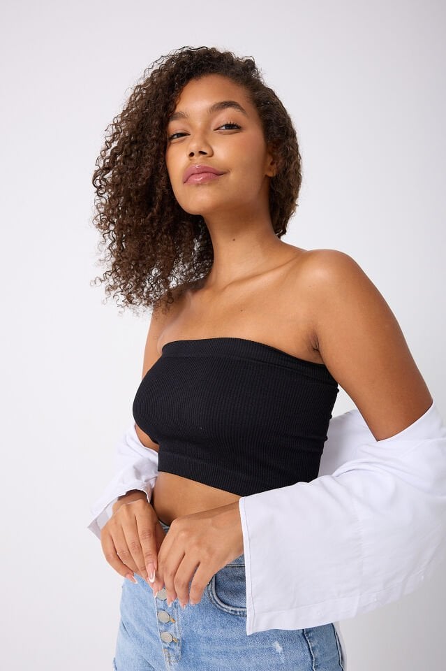 Straplez Crop Top