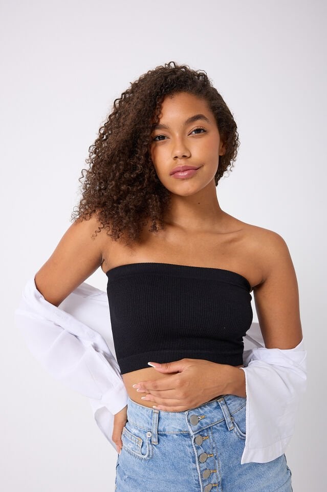 Straplez Crop Top
