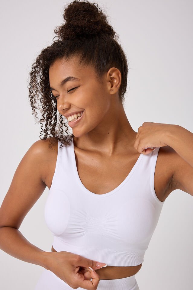 3'lü Kadın Dikişsiz Kalın Askılı Esnek Pedli Büstiyer