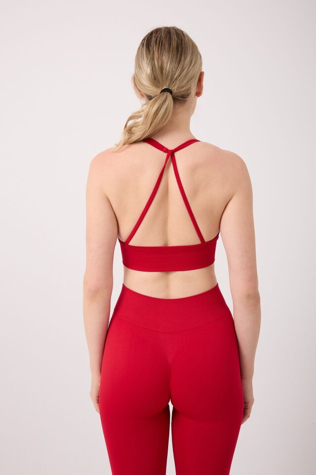 Kadın Dikişsiz Boyundan Geçirmeli Spor Büstiyer