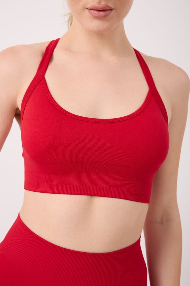 Kadın Dikişsiz Boyundan Geçirmeli Spor Büstiyer