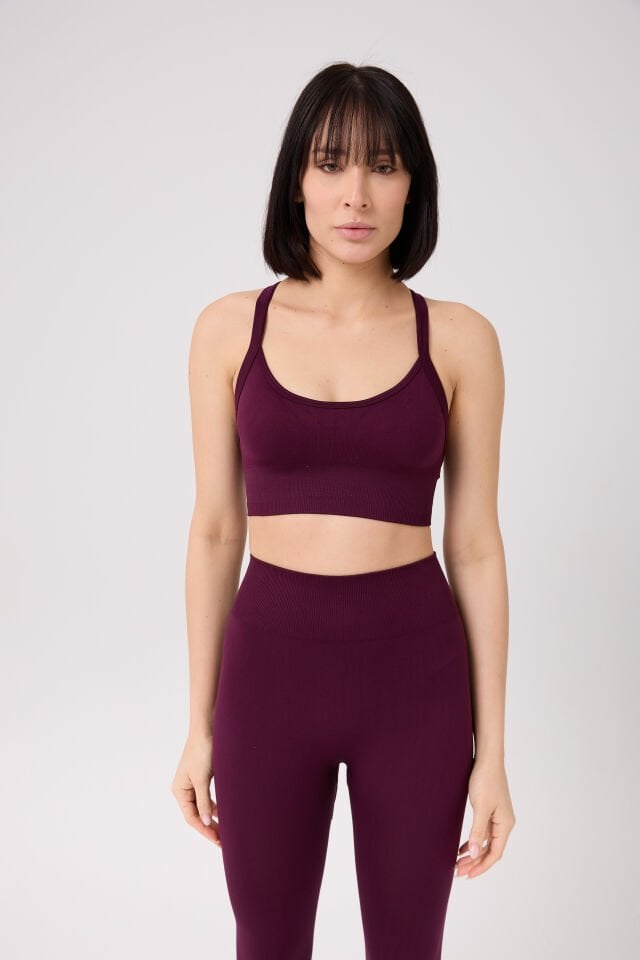 Kadın Dikişsiz Boyundan Geçirmeli Spor Büstiyer