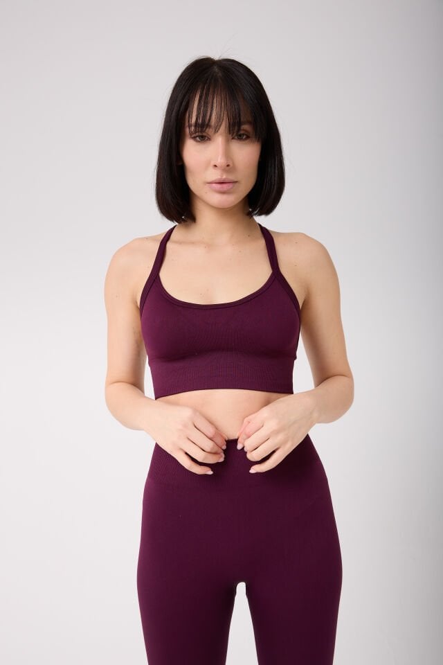 Kadın Dikişsiz Boyundan Geçirmeli Spor Büstiyer