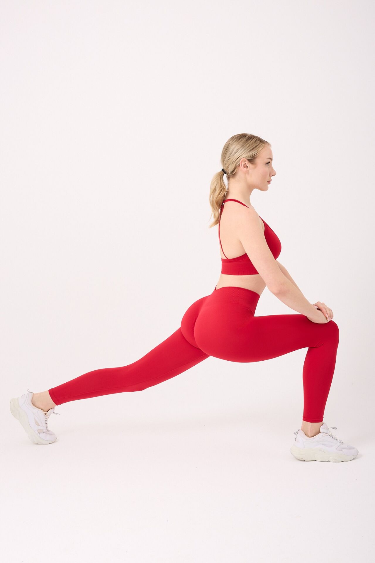 Aura Arkası Toplamalı Toparlayıcı Etkili Yüksek Bel Seamless Tayt