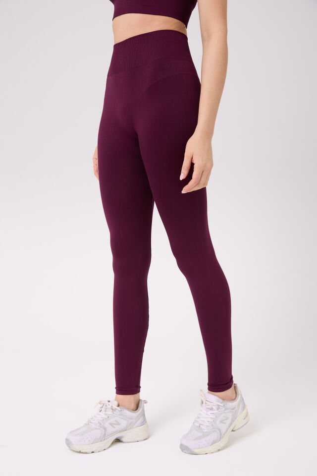 Aura Arkası Toplamalı Toparlayıcı Etkili Yüksek Bel Seamless Tayt