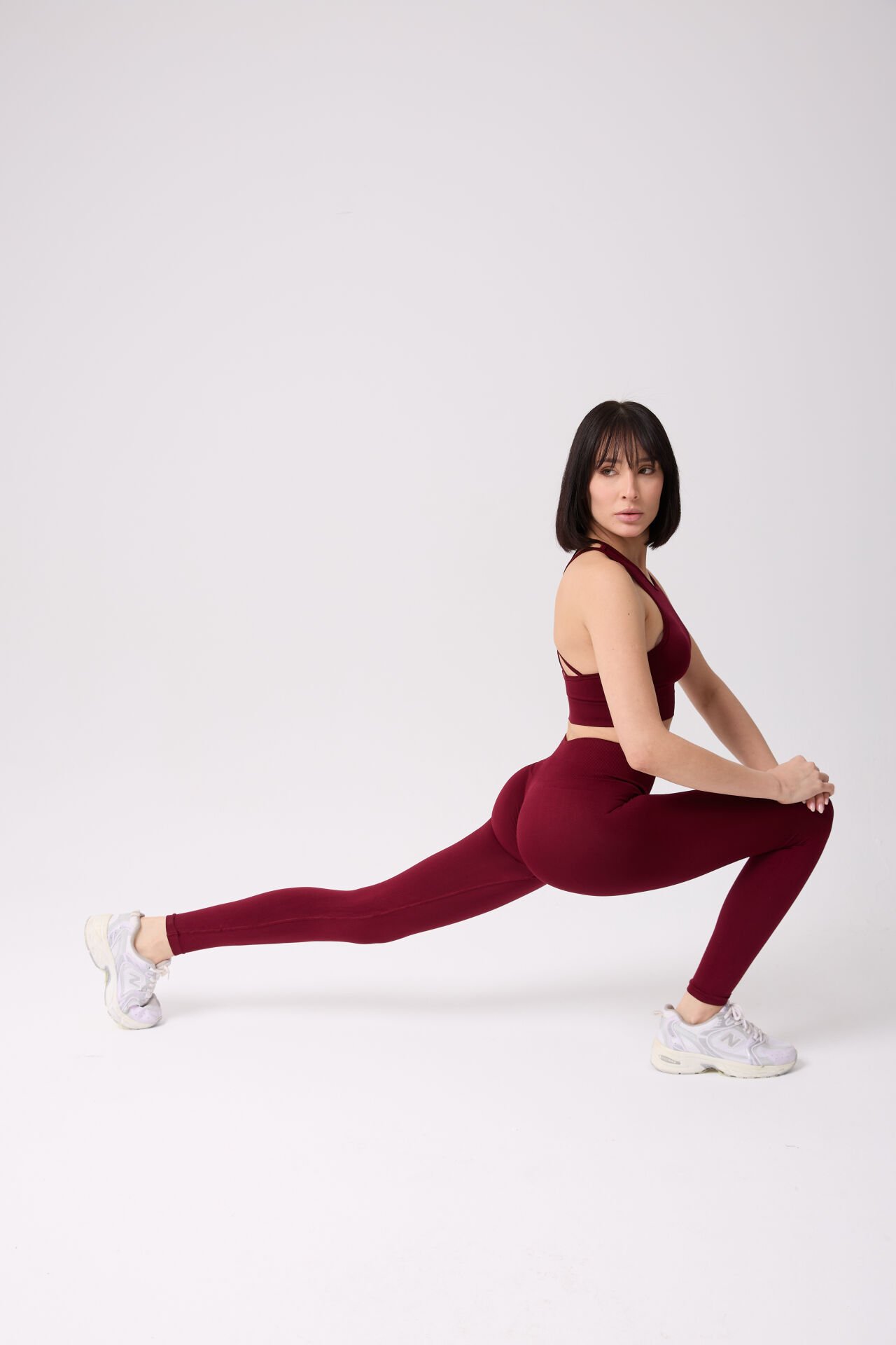 Aura Arkası Toplamalı Toparlayıcı Etkili Yüksek Bel Seamless Tayt