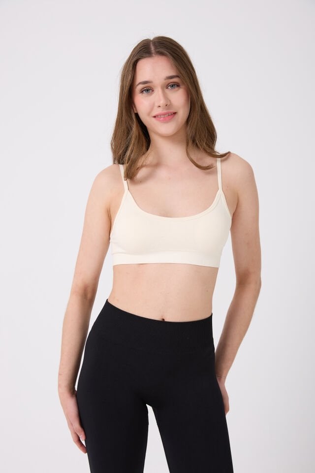 İrin Model İnce Askılı Pedli Toparlayıcı Spor Büstiyer