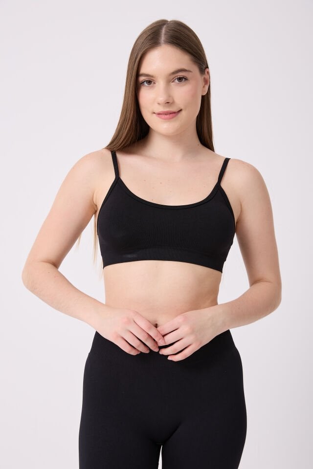 İrin Model İnce Askılı Pedli Toparlayıcı Spor Büstiyer